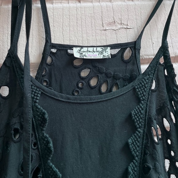 Free People Eyelet Peplum Top - Picture 3 of 4